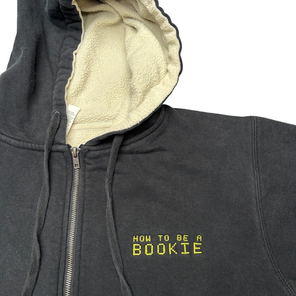 How To Be a Bookie Cast Crew Full Zip Sherpa Lined Hoodie Men's Small HBO Max